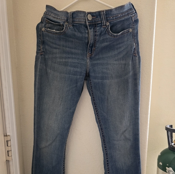 Express Blue Straight Leg Jeans Classic Denim - Picture 1 of 5